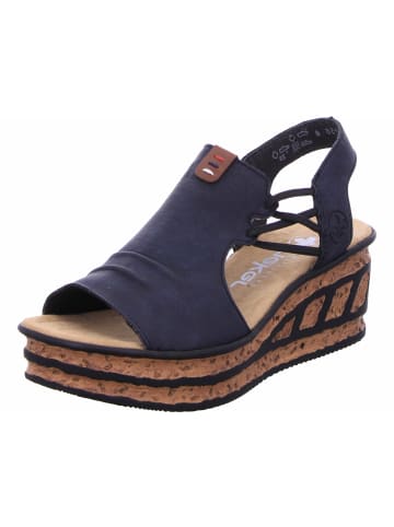 rieker Keilsandalette in blau