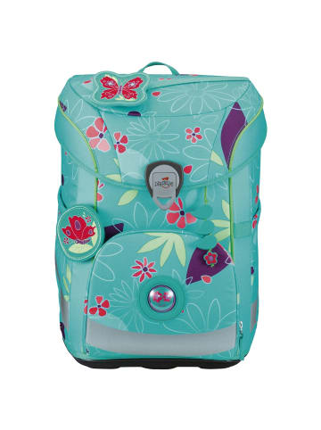 DerDieDas ErgoFlex Easy - Schulranzen Set 5tlg. 950 g (Purple Unicorn) in Butterfly Garden