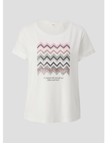 s.Oliver T-Shirt in 02D1_creme