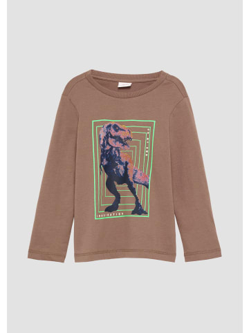 s.Oliver T-Shirt langarm in Braun