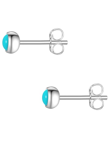 Glanzstücke München Ohrstecker aus Sterling Silber mit Türkis (rek.) in silber