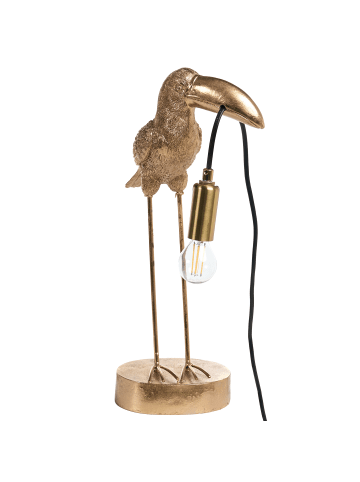 Beliani Tischleuchten ARACARI in Gold/Messing - (W) 24 x (H) 42 x (L) 15 cm