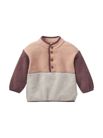 Hessnatur Fleece Troyer in brombeersorbet