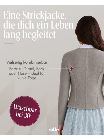 Nübler Strickjacke Amira in Silber