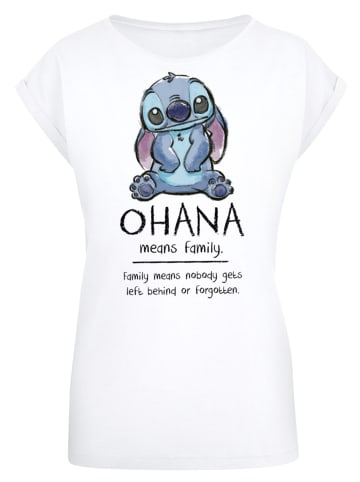 F4NT4STIC T-Shirt Disney Lilo & Stitch Ohana Means Family in weiß