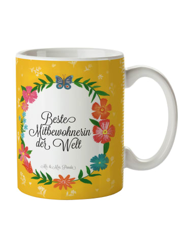 Mr. & Mrs. Panda Tasse Mitbewohnerin mit Spruch in Keine Angabe