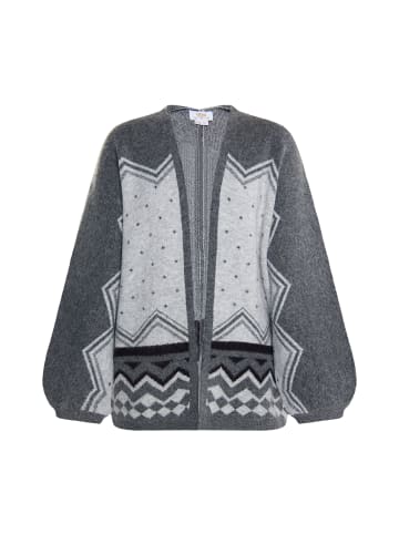 usha FESTIVAL Damen Strickcardigan in Grau Mehrfarbig