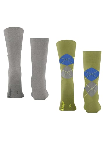 Burlington Socken 2er Pack in Grün (Moss)