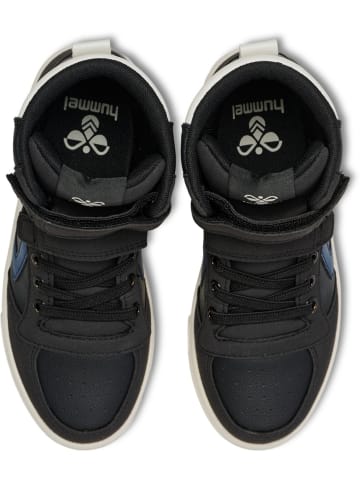 Hummel Kinder Sportschuh "Slimmer Stadil Leather High Jr" in Schwarz