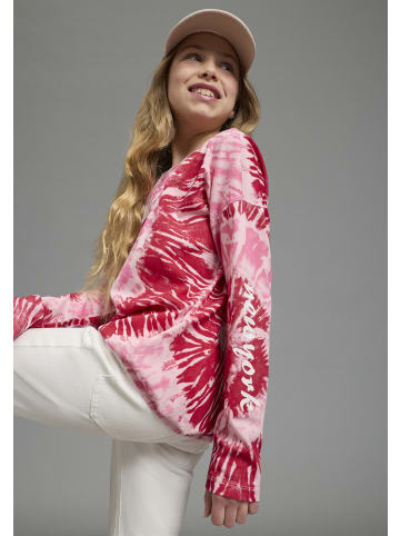 Kidsworld Fledermausshirt in pink batik