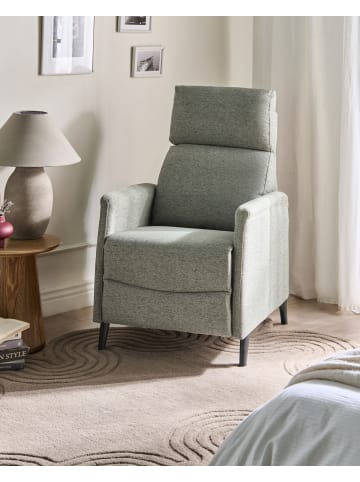 Beliani Fernsehsessel SELVIK in Grün/Schwarz - (W) 69 x (H) 103 x (L) 80 cm