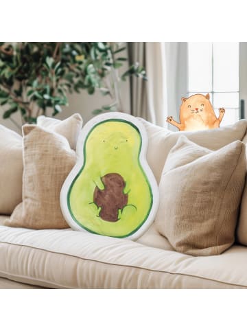 Mr. & Mrs. Panda Kissen Avocado Kern ohne Spruch in Weiß