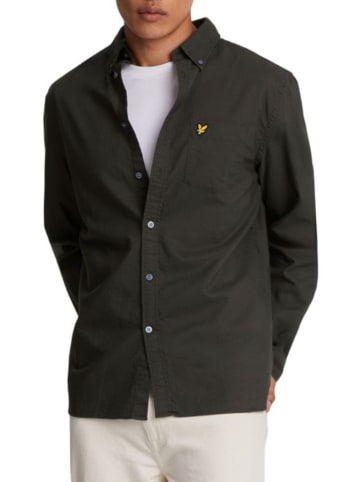 Lyle & Scott Langarmhemd in Anthrazit