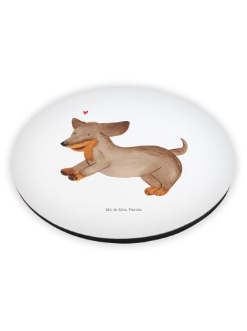 Mr. & Mrs. Panda magnet Hund Dackel ohne Spruch in Weiß