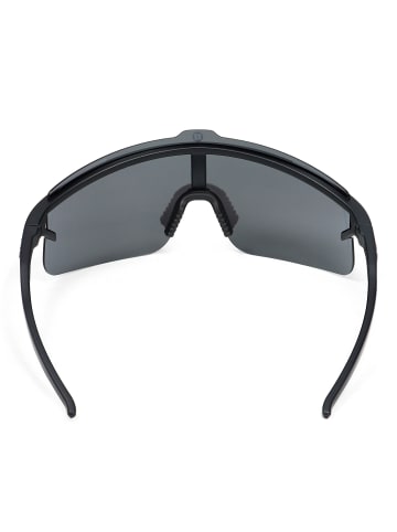 YEAZ SUNSHADE Sport-Sonnenbrille Black/Silver in schwarz / silber