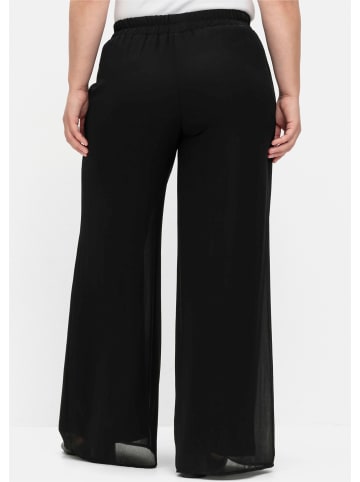 sheego Palazzohose in schwarz