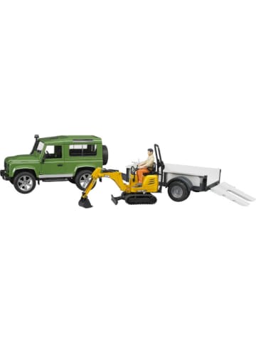 bruder Spielzeugauto 02593 Land Rover Defender plus Zubehör