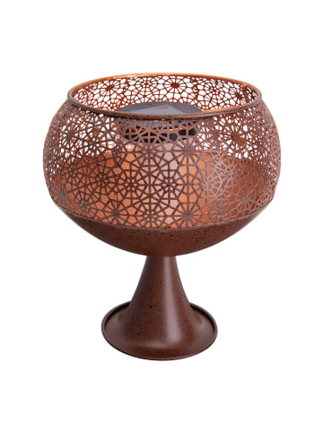 näve LED Solarleuchte "ROME" in rost - (L)22 cm x (B)22 cm x (H)25 cm