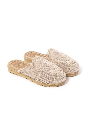 Brasileras Pantoletten "Suna" in Beige