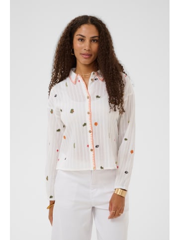 Cream Langarm - Hemd CRWilja Straight fit in Snow White