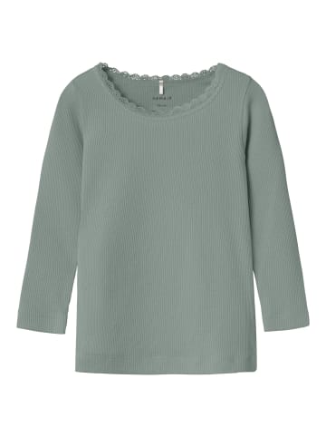 name it Langarmshirt in slate gray