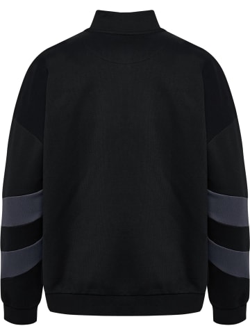 Hummel Reißverschluss Sweatshirt Hmloversized Erwachsene in BLACK/EBONY
