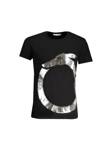 Trussardi Schwarzes Baumwoll-T-Shirt