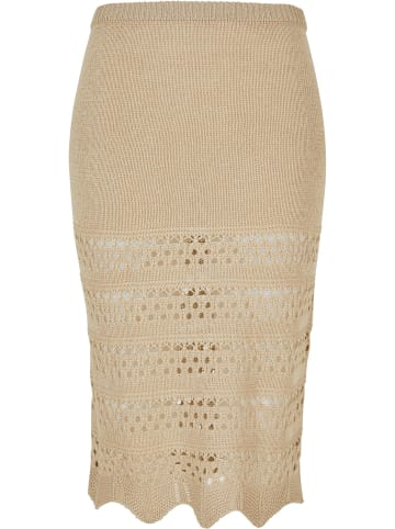 Urban Classics Urban Classics Damen Ladies 3/4 Crochet Knit Skirt in softseagrass