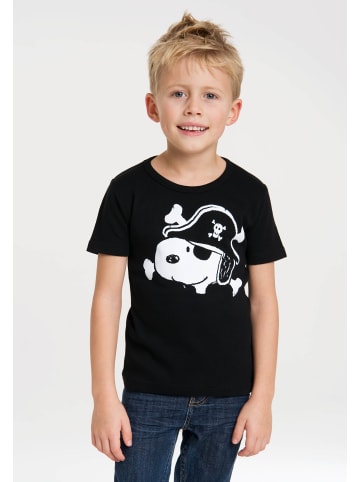Logoshirt T-Shirt Snoopy in schwarz
