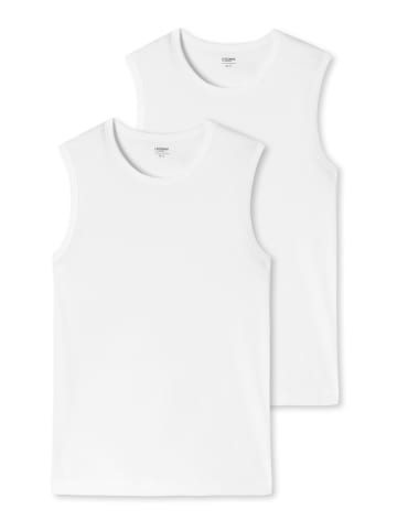 Schiesser Tank Top Uncover in Weiß