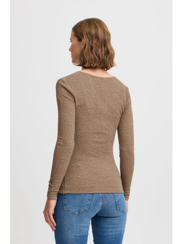 b. young BYPOLI LS TSHIRT - slim fit in Walnut