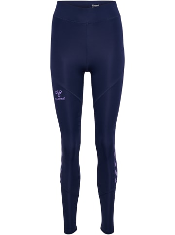 Hummel Hummel Verstellbare Taille Leggings Hmlstaltic Multisport Damen in MARINE/PAISLEY PURPLE