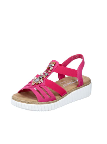 rieker Sandale Sandalette in pink