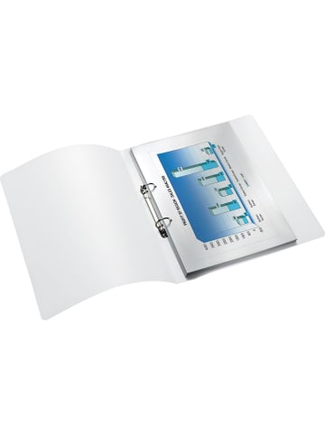 Leitz Ringbuch Wow A4 PP 2 Ringe 25mm weiß