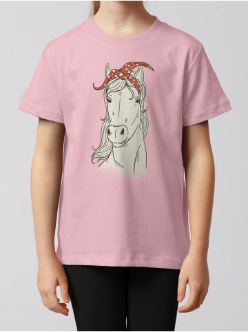 wat? Apparel T-Shirt Pferd in Rosa