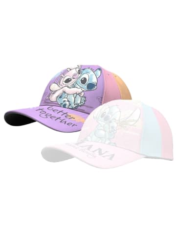 Lilo & Stitch Lilo & Stitch Cap Kappe mit buntem Design – 100% Baumwolle in Lila