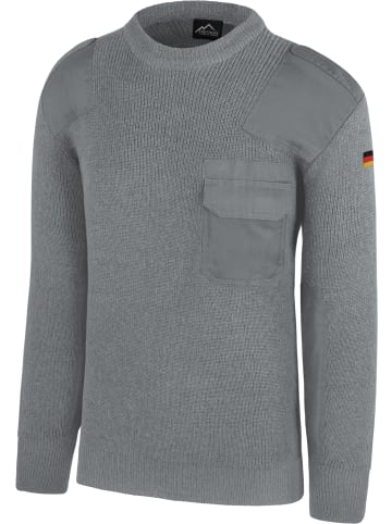 Normani Outdoor Sports Herren BW-Pullover mit Schurwolle Barntrup in Grau