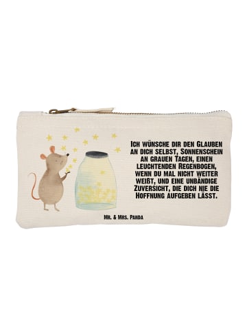 Mr. & Mrs. Panda Kosmetiktäschchen Maus Sterne mit Spruch in Weiß
