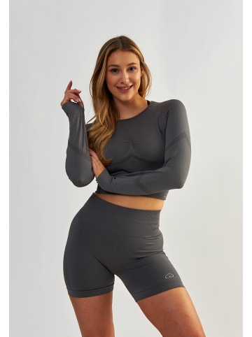 BeShaped Langarmshirt Power Up! in Grey