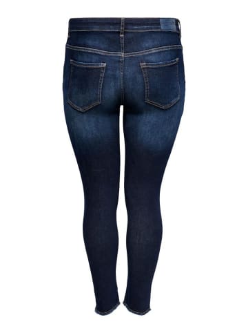 ONLY Carmakoma Skinny Stretch Jeans Curvy Plus Size Denim CARWILLY Übergröße in Dunkelblau