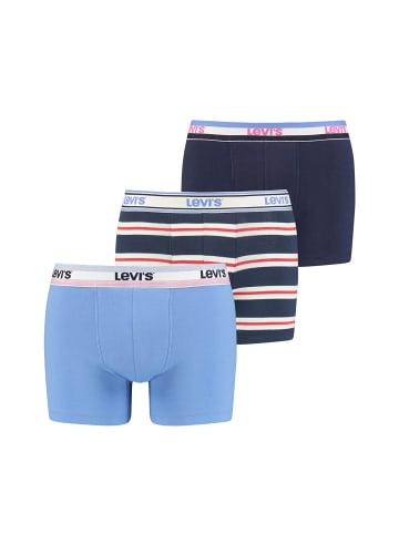 Levi´s Boxershorts LEVIS Men Giftbox Logo Boxer Brief 3P in Blue Combo