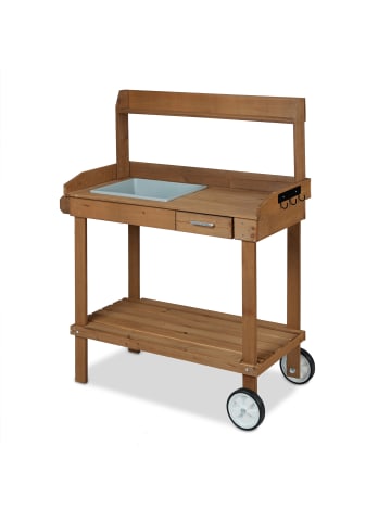 Pflanztisch in Braun - (B)97 x (H)120 x (T)49 cm