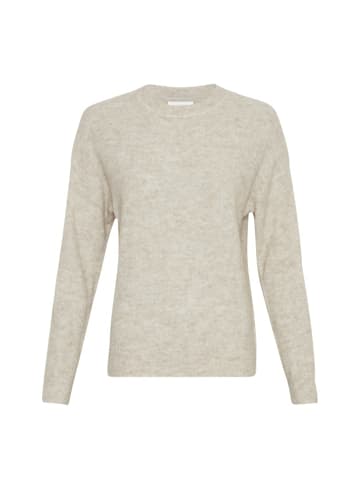 MOSS COPENHAGEN Rundkragen Langarmshirt für Damen in creme