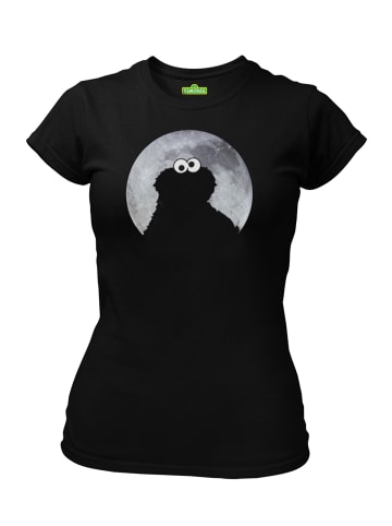 Sesamstraße T-Shirt Cookie Monster in Moonnight in black