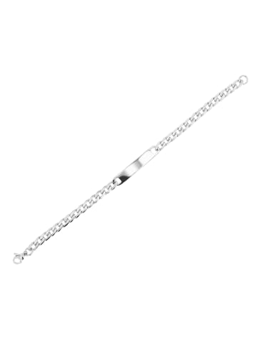 Adeliás Damen Armband – Panzerarmband aus Edelstahl 18 cm in silber