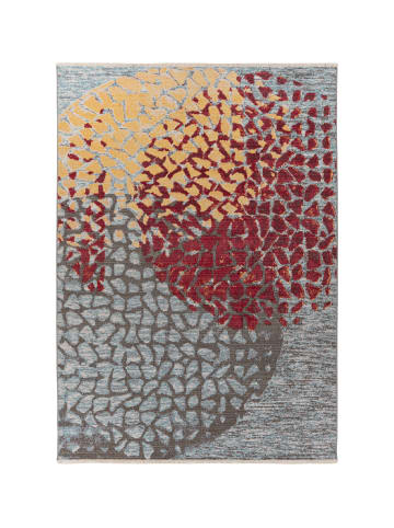 Kayoom Kurzflor Teppich Milan 425 in multi - rot - rechteckig