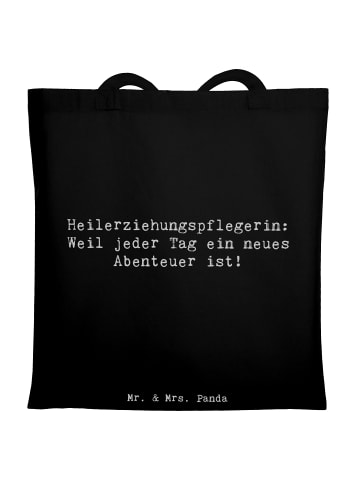 Mr. & Mrs. Panda Schultasche Spruch Heilerziehungspflegerin Aben... in Schwarz