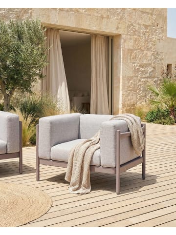 Beliani 2er-Set Sessel FERRETTI in Grau/Beige