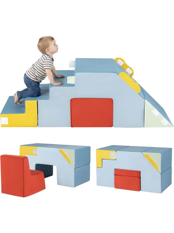 COSTWAY 4 teilige Schaumstoffbausteine in Bunt