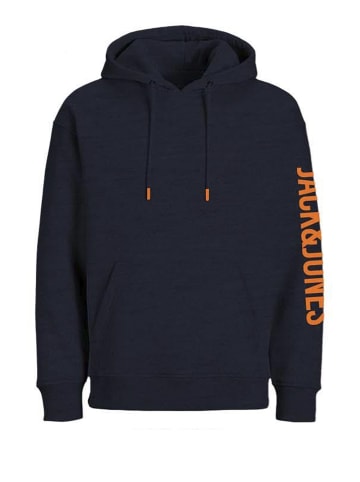 Jack & Jones Kapuzensweatshirt 'RUNNER' in dunkelblau